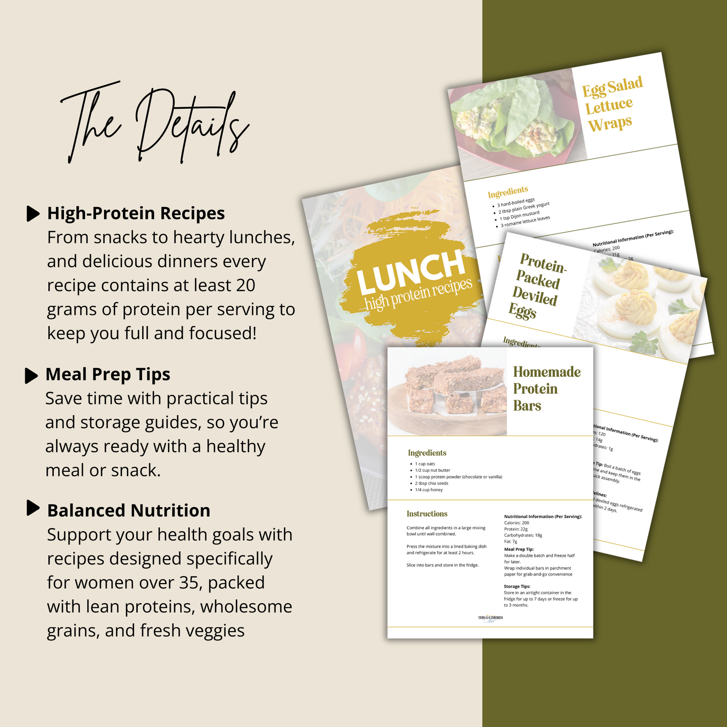 {Nourish & Glow} 30+ High Protein Recipes E-Book
