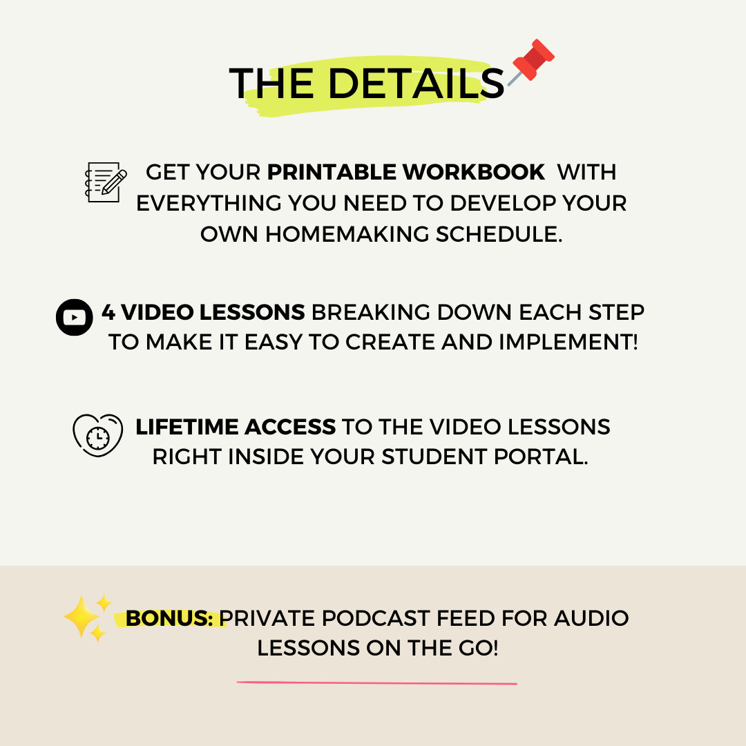 Build Your {BESPOKE} Homemaking Routine Workshop