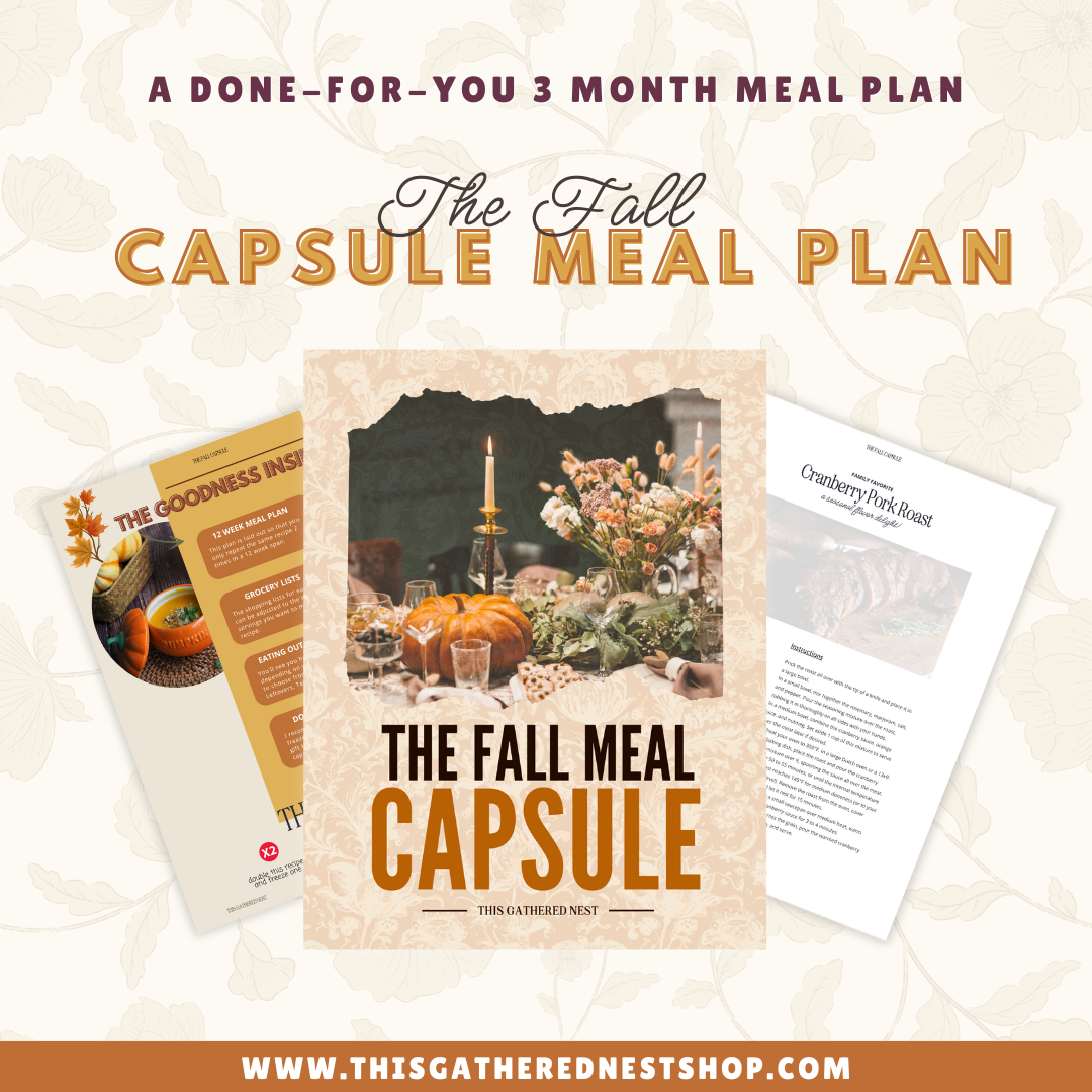 The {Fall} Capsule Meal Plan