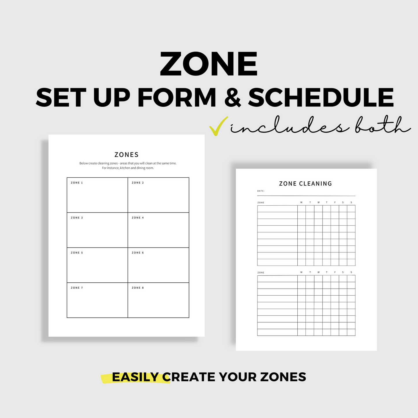 Zone Cleaning Cards Toolkit!
