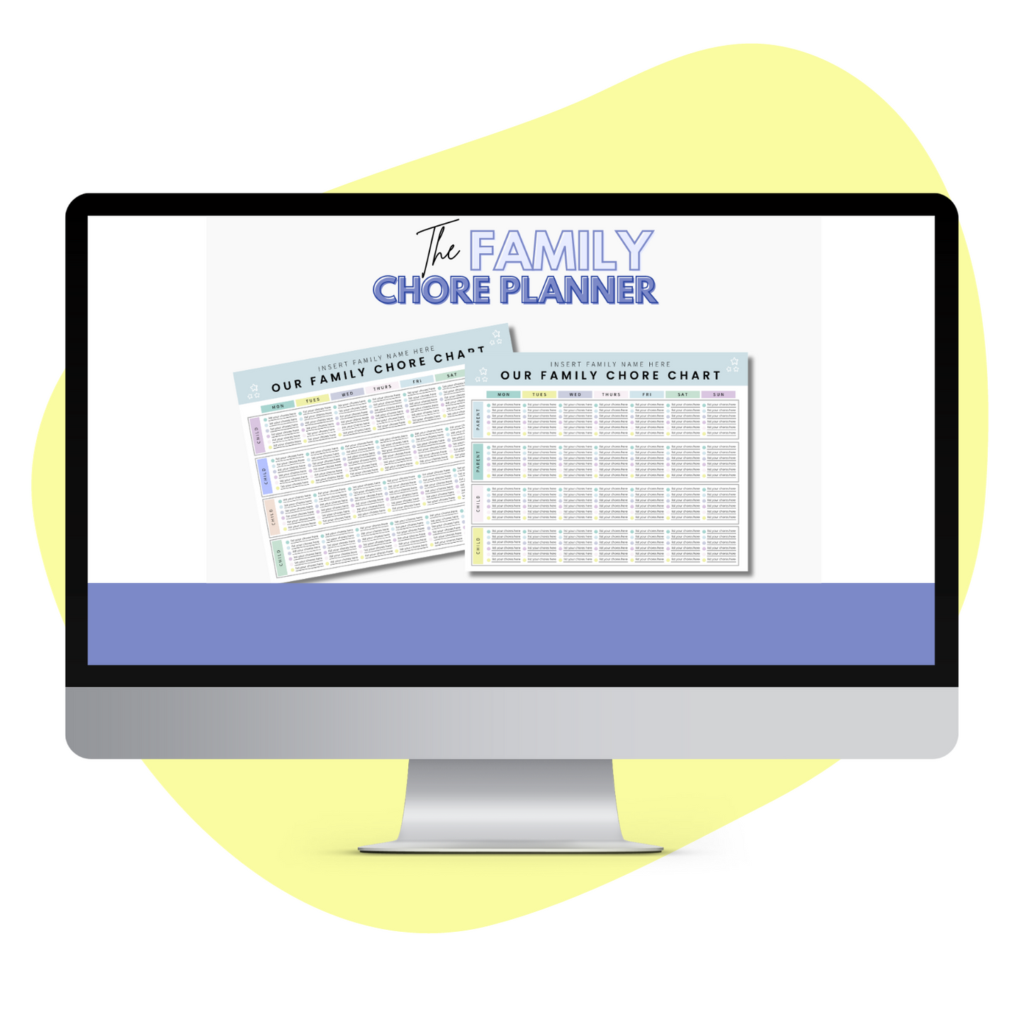 Family Chore Chart Checklist