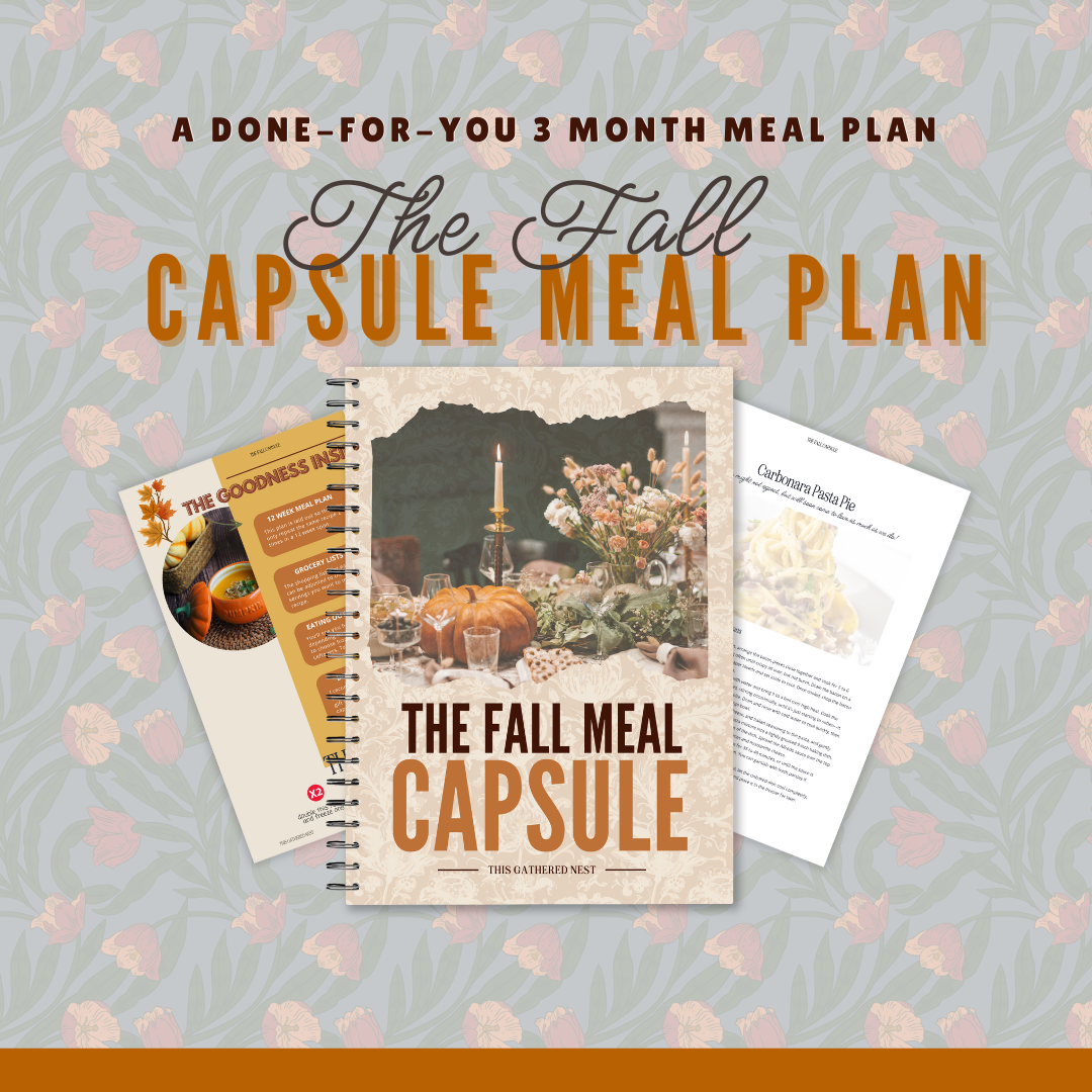 The {Fall} Capsule Meal Plan – TGN - The Shop