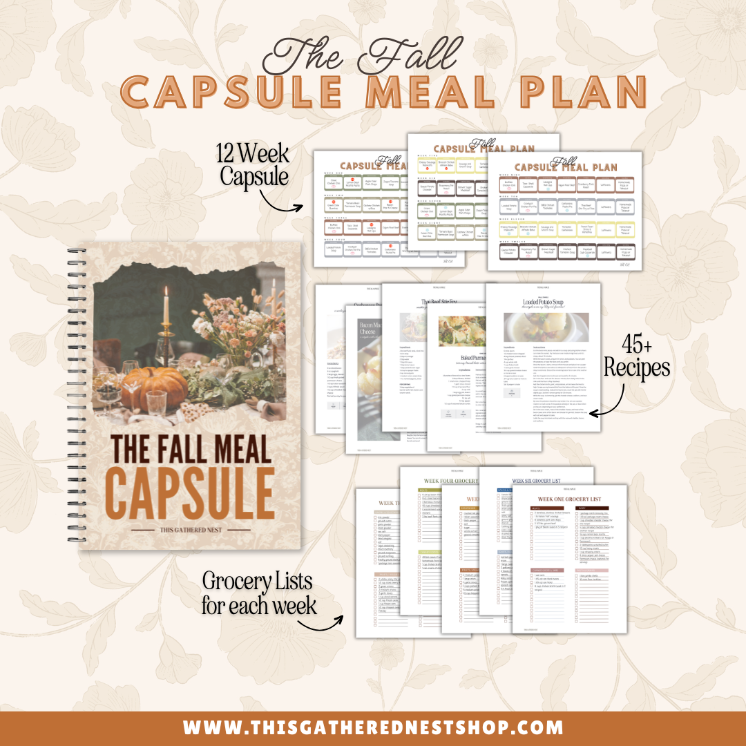 The {Fall} Capsule Meal Plan – TGN - The Shop