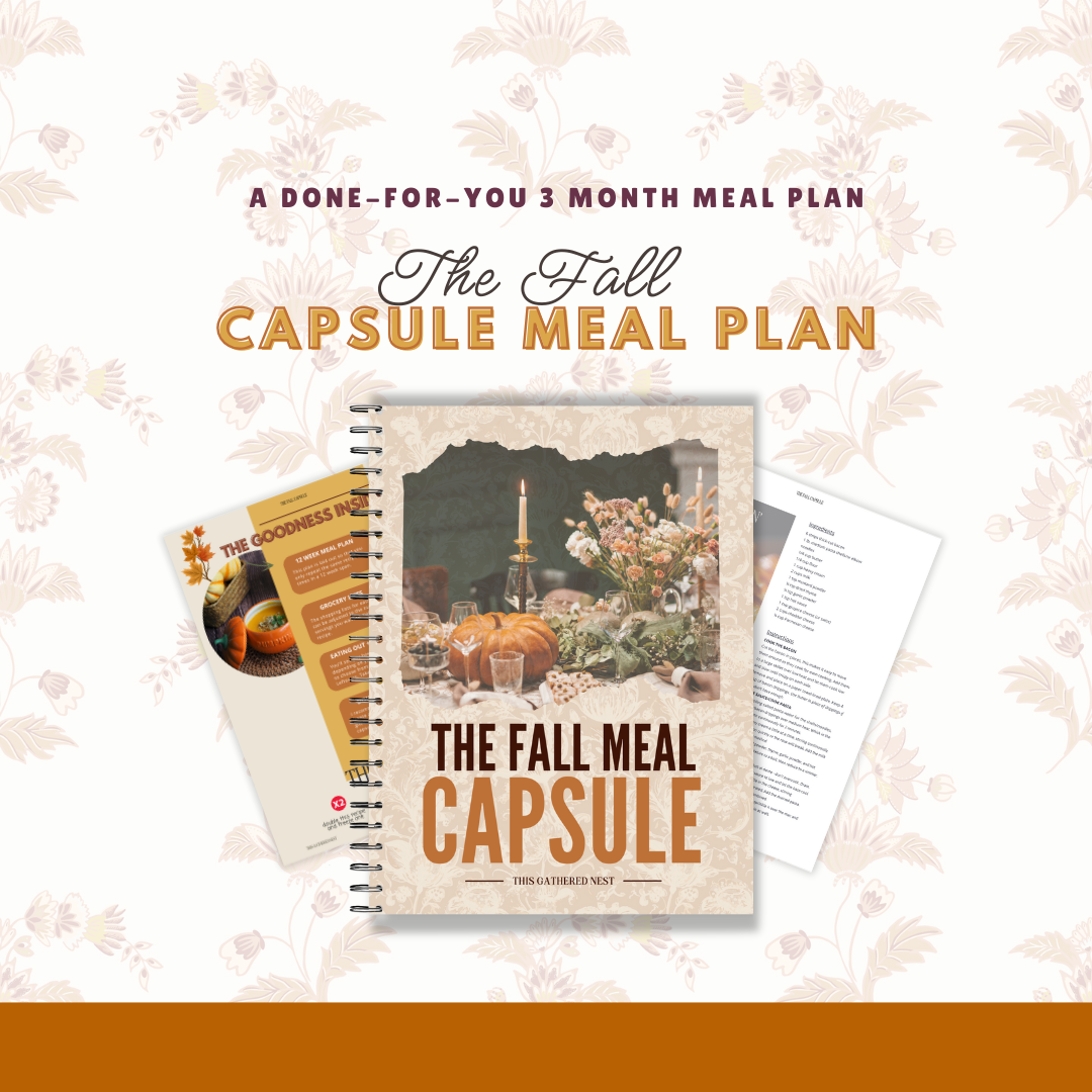The {Fall} Capsule Meal Plan – TGN - The Shop