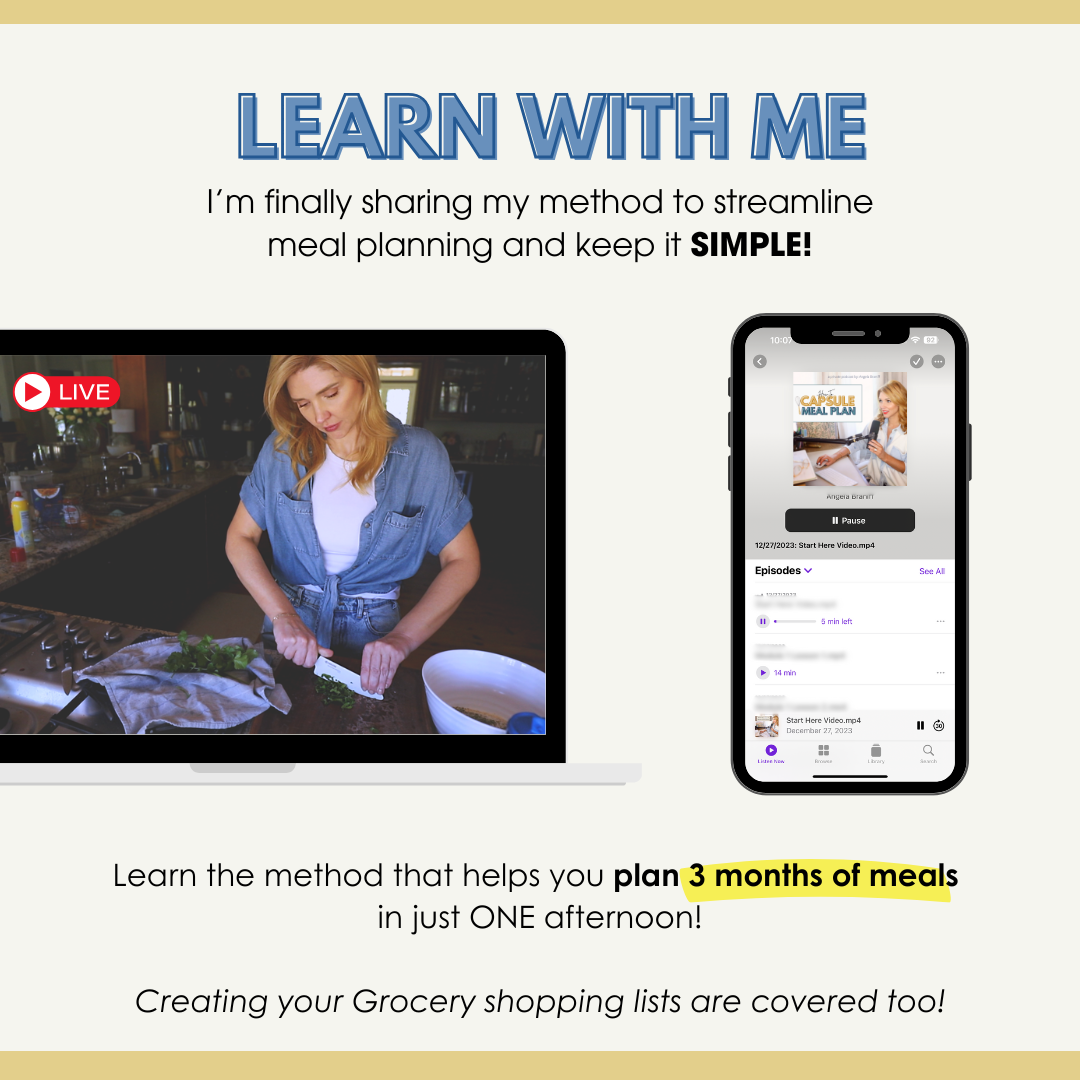 Create Your Custom {Capsule} Meal Plan Workshop